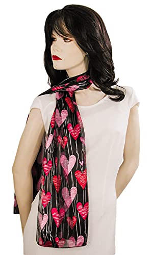 Heart Scarves Valentine’s Day Mother’s Day Lined Hearts4