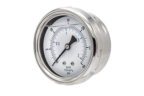 Évitez les surpressions avec le cadran 0/30 psi PIC Gauges 212T-254C précis