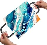 SplashNcolor 4-Pack Canvas Handles for Paint Pouring, Black Attachable Canvas Handles Frame Grip Holder for Easy Canvas Tilting, Mess Free Acrylic Paint Pouring Tools for Fluid Artists (Black)