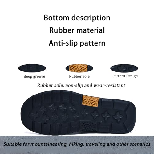 Sawbehind Mens Boots, Sawbehind Men'S Waterproof Handmade Boots, Arch Support, For Outdoor, Hiking, Travel, Sports4