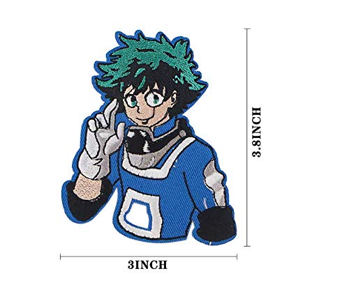 Oysterboy My Hero Academia Anime Cartoon Characters Izuku Bakugo All Mighty Ochako Shota Embroidered Decorative Applique Iron On Sew On Patches For Jacket Clothing (9Pcs Character Set) #TOP3