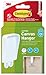 Price comparison product image Command Jumbo Canvas Hanger Hook, Pack of 1 Hook and 4 Adhesive Strips, White - Damage Free Hanging for Canvas Framed Pictures, Prints and Art - Holds up to 2 kg