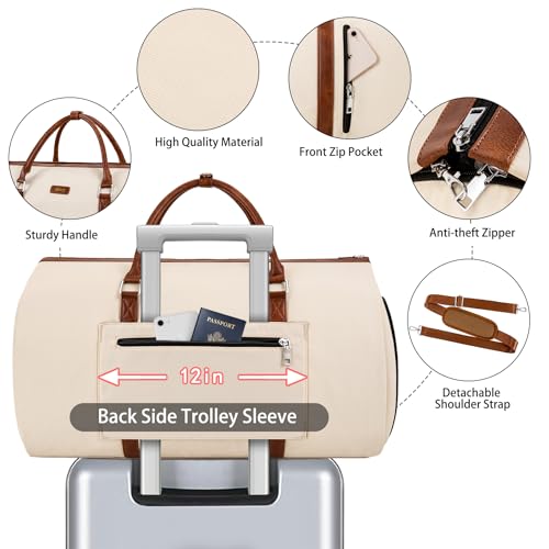 Convertible 2-in-1 Garment Bags for Travel with Waterproof Shoe Compartment by TIBES - Used condition - Image 4
