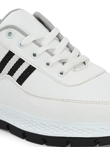 Image of STANPHORD Mens Velocity Casual Lace Up Sneakers Shoes Perfect for Training | Walking | Running | Sneakers | Stylish Outdoor Shoes | Daily & Occasion Wear | Smart & Trendy | Comfortable