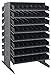 Quantum QPRD-103BK Pick Rack, 36"L x 36"W x 60"H, 800 lbs Capacity, Carbon Steel, Gray with Black Bins