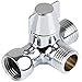 VáLvula De Adaptador VáLvula De Ducha, VáLvula De DesvíO De 3 VíAs, 3 VíAs G1/2 VáLvula Desviadora, G 1/2" Ducha De LatóN VáLvula, Cromo Pulido, Para Brazos De Ducha, Recambio De Sistema Ducha