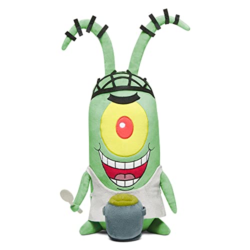 Kidrobot Bob Esponja Squarepants Kamp Koral Plancton HugMe Shake Action - Peluche vibrador de 33 cm