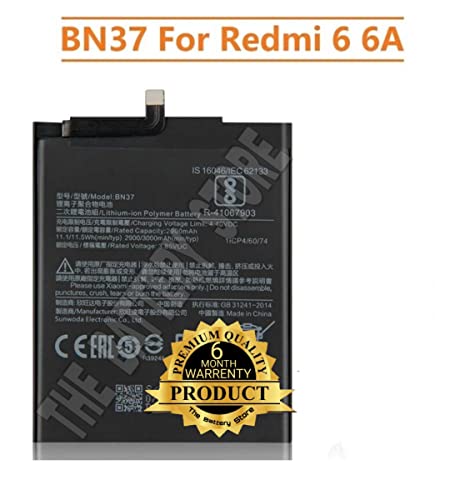 Image of Original BN37 Battery for Mi 5 / /6A / 6 M1804C3CG, M1804C3CH, M1804C3CI Battery with 6 Month Warranty***(Y00000186)
