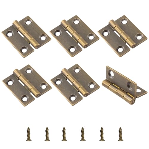 Bociloy 6Pcs 1 Inch Butt Hinge