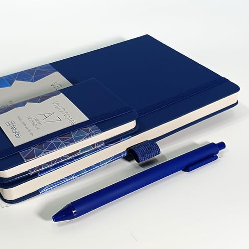 Image of Kitabby VIVID Notes Combo A5 & A7 Notebook - Navy Blue