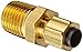 Eaton Weatherhead 1268X4X4 Brass CA360 Polyline Flareless Brass Fitting, Adapter, 1/4" NPT Male x 1/4" Tube OD