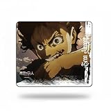 ［株式会社BABY FAZE］ 進撃の巨人 進撃のゲーミングマウスパッド【エレンB】 DotAndZ スピードとコントロールのハイブリット型 布製 49cm × 42cm × 0.4cm 高精度 滑って止まる新感覚