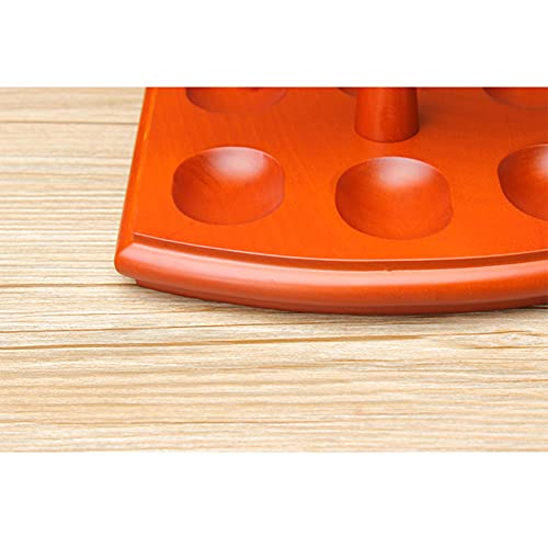 Soporte de madera para pipas y expositor de mesa multifunción con capacidad para 6 pipas 4