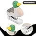 Moyeetings Wooden Animal Stapler Animal Statue Tabletop Decor Figure Model Fun Stationery Art Figurine Desk Stapler for Office Students, Duck Shape