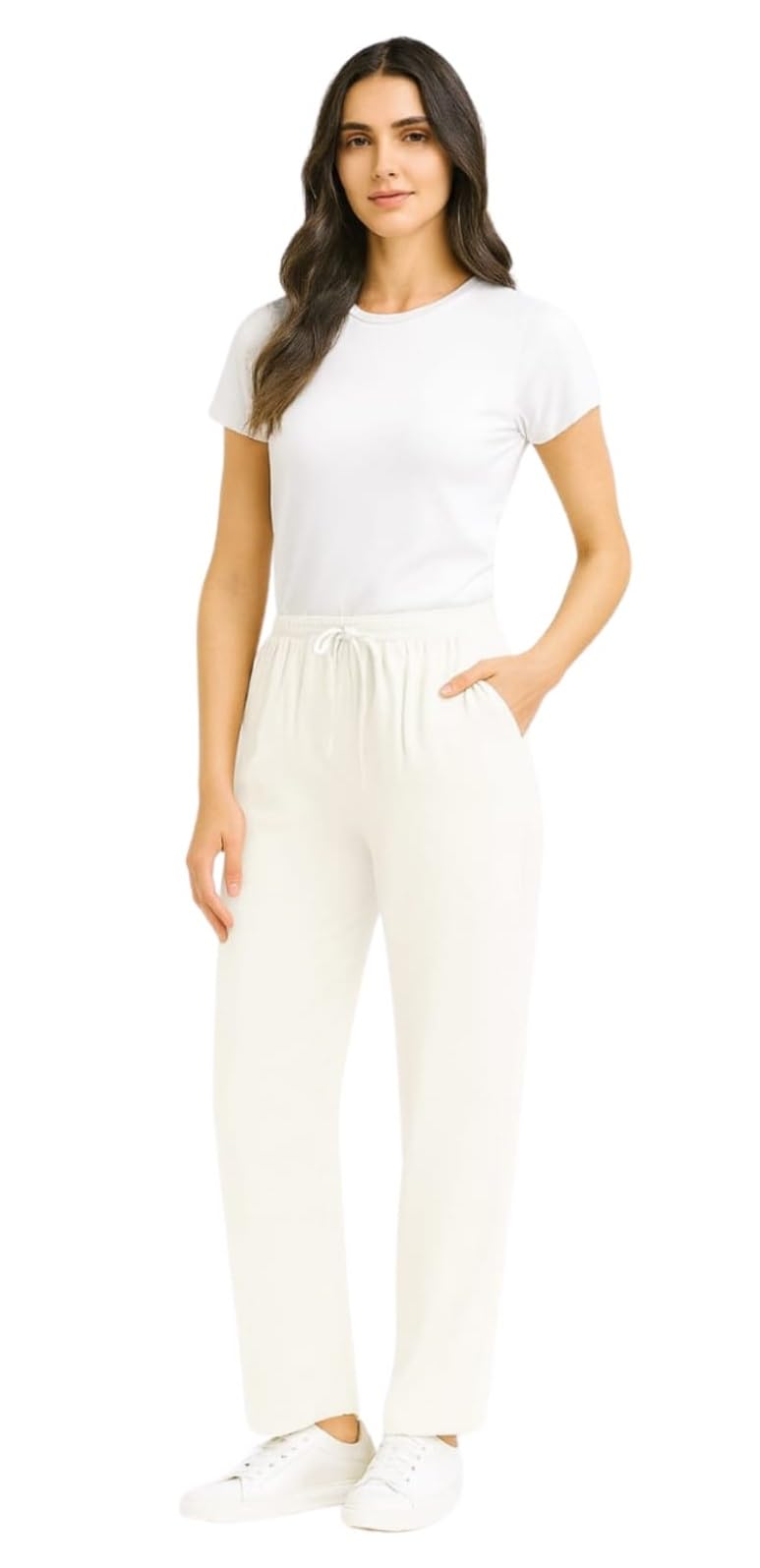 Women's Premium Viscose Pyjama, Loose Fit Lower with Drawstring and Pockets-picture-20