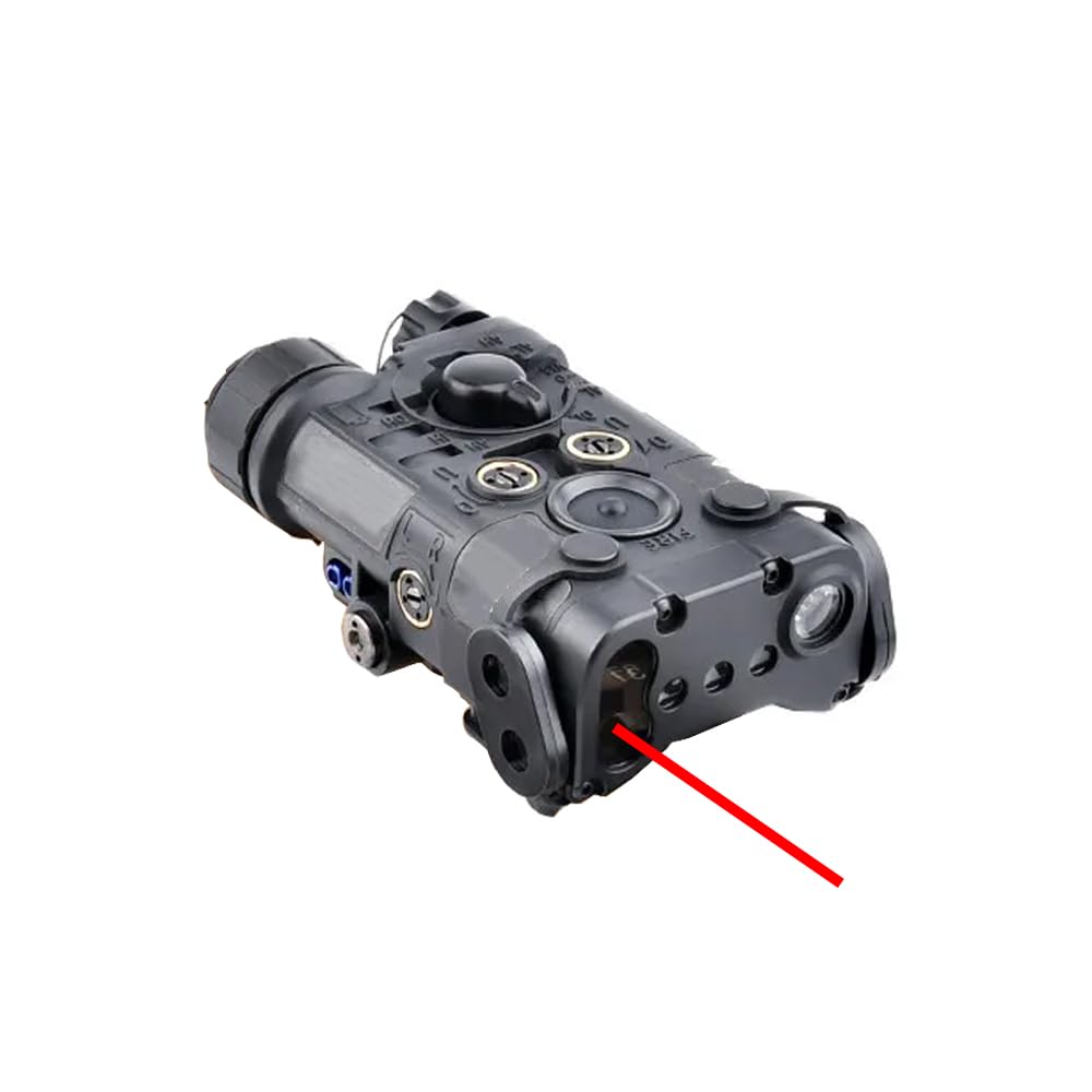 Plastic L3-NL Box Aiming Laser Sights(with Red Laser+IR Laser+LED Whitelight Flashlight),& Modular Wire Control Remote Pressure Switch Combo,Black