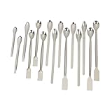 TOPBATHY 15pièces Cuillères à Réactifs Acier Inoxydable Pour Micro-échantillonnage Us...
