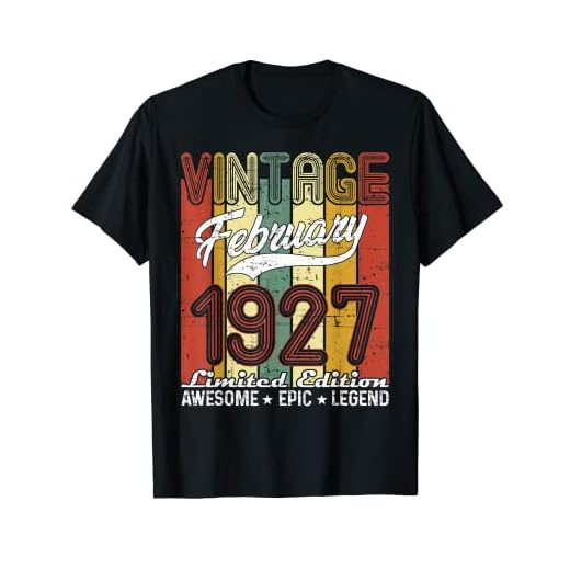 Edición Limitada Febrero 1927 94 Cumpleaños Regalo Vintage Camiseta