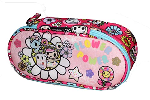 Panini Tokidoki Oval Pencil Case Pink New 2021 2022, Rose