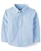 The Children's Place Baby Boys' Toddler Uniform Solid Long Sleeve Oxford Shirt, LTBLUOXFRD 5070, 3T