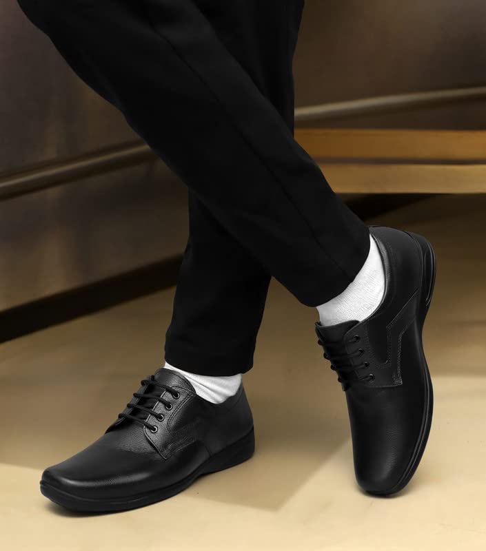 Image of ARAMISH Men's Genuine Leather Lace Up Office Formal Shoes