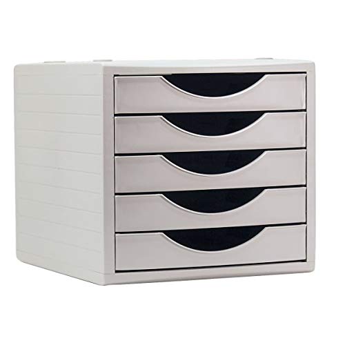 Fichero cajones archivo 2000 archivotec 5 cajones gris 340x260x270 mm