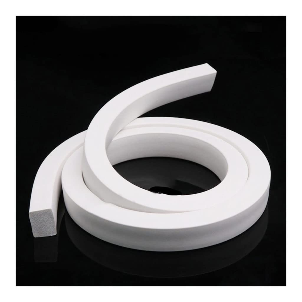 Silicone Foam Seal Strip, Silicone Rubber Foam Seal Strip White Square Multiple Sizes 1M(8x8mm)
