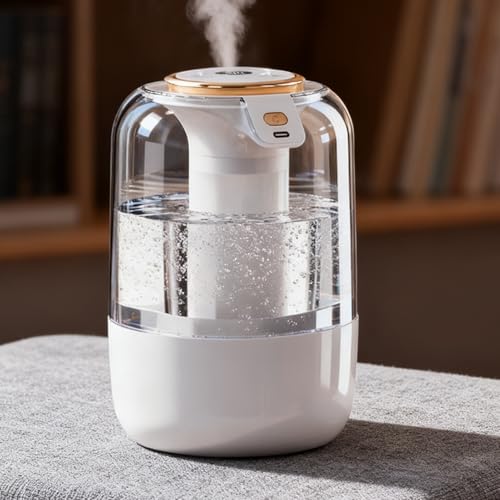 Humidificador Ultrasónico,2L Con Luz Nocturna 3 Niveles De Vapor - Humidificador Para Bebés Silencioso Ultrasónico Vaporizador De Aire - Para Sala Dormitorio Grande Guardería Bebé Oficina Casa Apartam - imagen 3