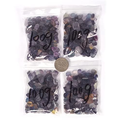 Image of 100 grams Small Tumbled Chips Polished Crushed Stone Crystal Healing Embellishments