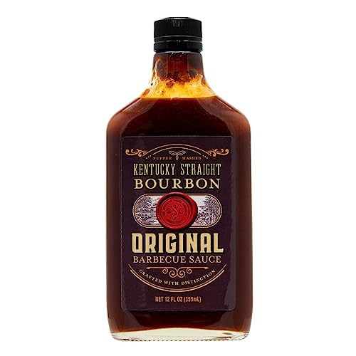 Kentucky Straight Bourbon Barbecue Original | Perfect for Grilling | Condiment for Chicken, Ribs, Veggies | Rich & Savory Flavor | 12 Fl Oz