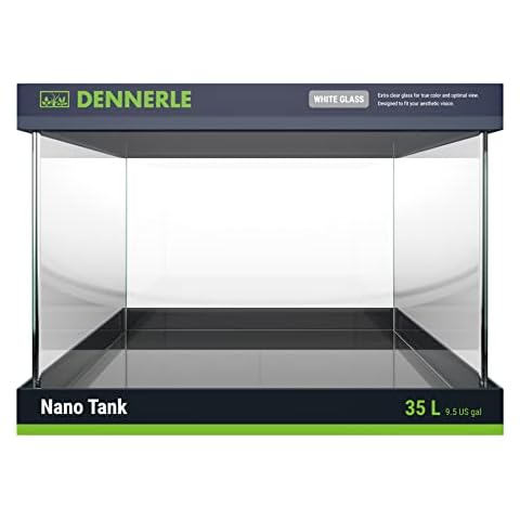 Dennerle Nano Tank White Glass - 35 Liter - Aquascaping Aquarium - 40 x 32 x 28 cm Cover