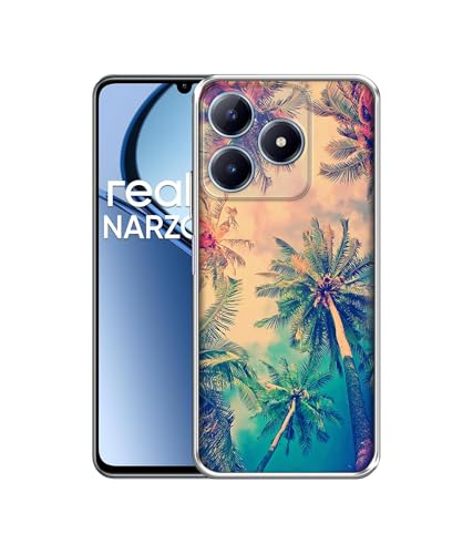 Image of Casotec Trees Design Printed Silicon Soft TPU Back Case Cover for Realme C63 4G / Narzo N63 4G