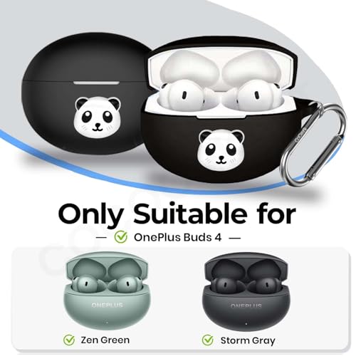 Image of Silicone Case Cover Compatible for OnePlus Buds 4 (Panda)
