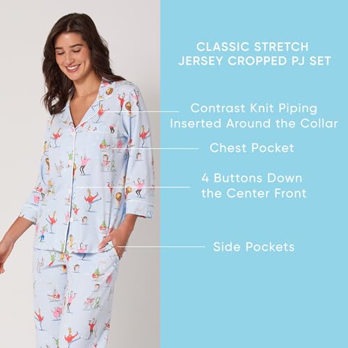 Image of BedHead PJs Women's X Trina Turk Long Sleeve Classic Stretch Jersey Pj Set