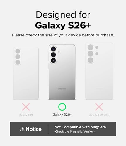 Image of Ringke Onyx for Samsung Galaxy S26 Plus Case Back Cover [Anti-Fingerprint Texture] Slim-Fit Lightweight Shockproof Protective with Non-Slip Side Grip - Dark Green