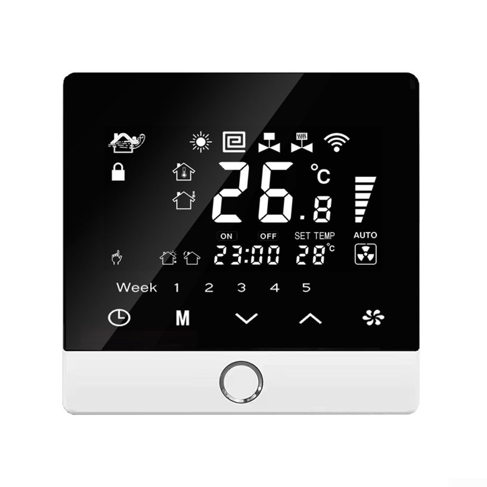 Termostato inteligente WiFi, termostato programable con pantalla táctil, controlador de temperatura inteligente para Tuya, caldera de gas eléctrica de agua de 220 V, funciona con Tuya/Smart Life