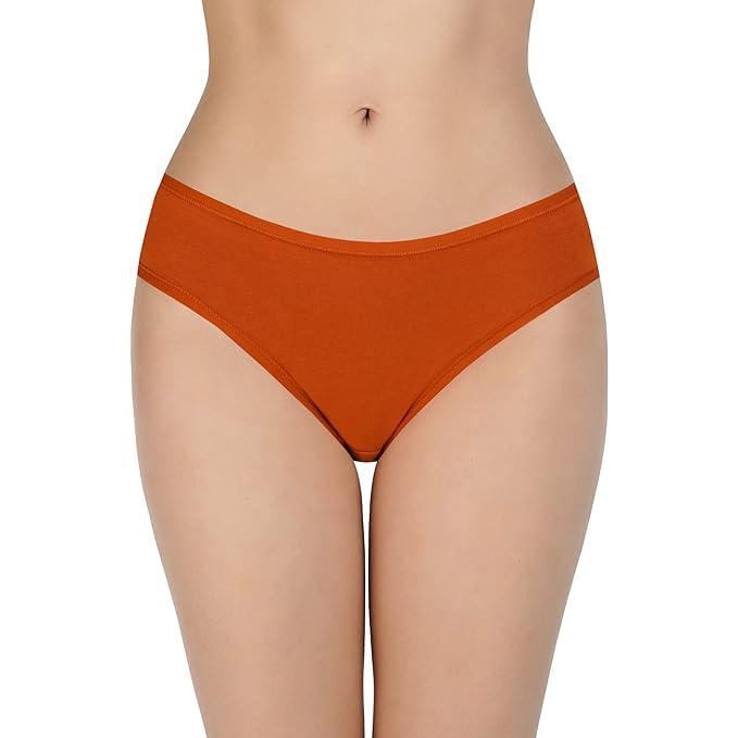 Image of LOURYN KOULYN Solid Low Rise Cotton Bikini Panty Pack(Pack of 3)