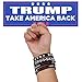 Yangmics Direct Trump NEEDS SUPPORT - 4 Trump Take America Back for President 2024 Silicone Bracelets - Inspirational Motivational Wristbands - Adults Unisex Gifts for Teens Men Women Boy Girl