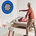 VEAREAR Dart Board Wall Protector, Reusable EVA Dartboard Backboard Surround Rring, 5Pcs Splicing, Removable, Blue