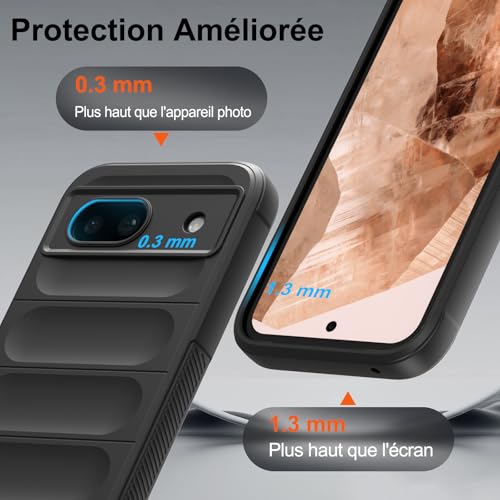 Coque silicone Google Pixel 8A finition premium doublée microfibre contre les rayures