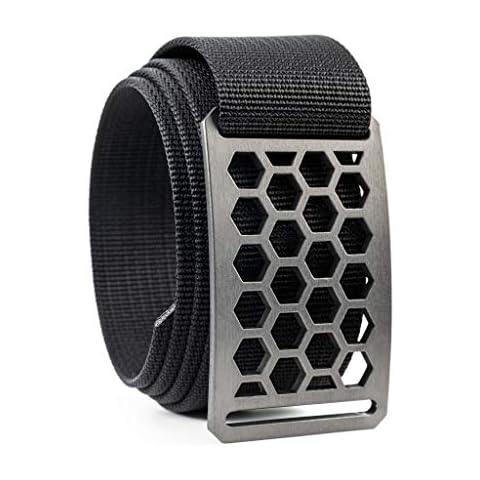 GRIP6 Honeycomb Web Belts for Men & Women- Nylon Belt, Golf Belt- Made In USA Cover