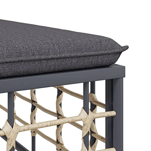 Canapé d'extérieur modulaire peu encombrant et résistant pour petit balcon et terrasse
