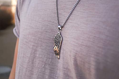 Made by Nami Pendant Necklace for Men 23" Gold & Silver Cuban Link Chain with Pendants for Men High-Quality Stainless Steel Necklace Premium Jewelry Gift for Him - Image 4
