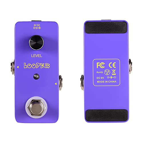 Mingzhe Mini Looper Pedal Efeito Guitarra Loopers Bass Loop Pedal Ullimited Overdubs 5 Minutos Tempo