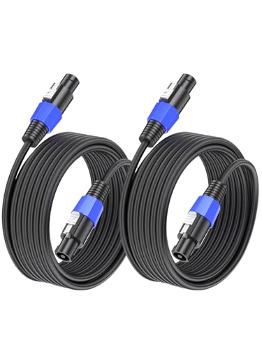 GCTBL 5M 2pack Speakon zu Speakon Kabel Stecker zu Stecker Professionelle DJ/PA Audio Verstärker Lautsprecher Kabel
