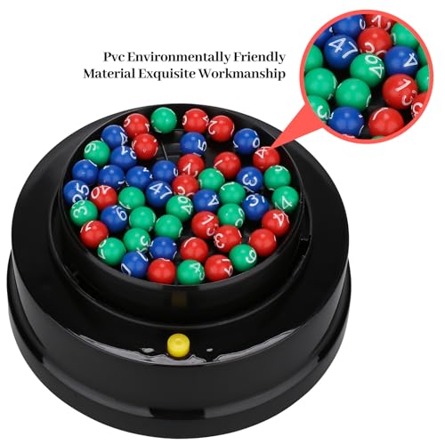 TOYANDONA Mini Picking Machine Bingo Spielzeug Lotterie Maschine Elektrische Shake Lucky Ball Spiel für Home Party 12x10.7x10.7cm