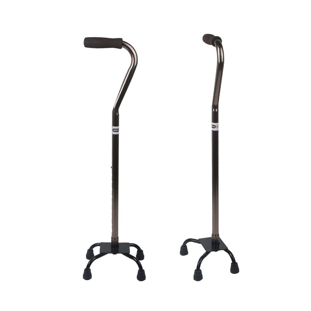 GCX- Muletas de Aluminio de Cuatro Patas for Ancianos Bastón de Cuatro Esquinas Bastón Muletas telescópicas for Ancianos Firma