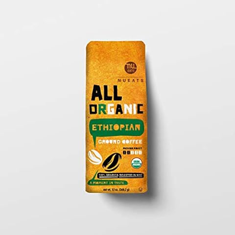 NuEats, All organic ground coffee, Roasted in NYC, 100% Arabica, Medium roast, Ethiopian, 12oz Cover