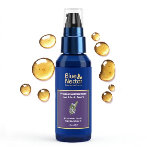 Image of Blue Nectar 20% Rosemary Hair Repair Serum with Keratin for Dry Frizzy Hair