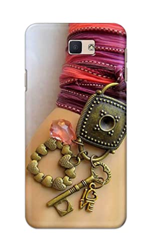 Image of Girl Hand with Keychain Hard Back Case Cover for Samsung OnNxt / J7 Prime / J7 Prime 2 / On7 Prime / On7 (2016) Back Cover -(J5) VNS2228